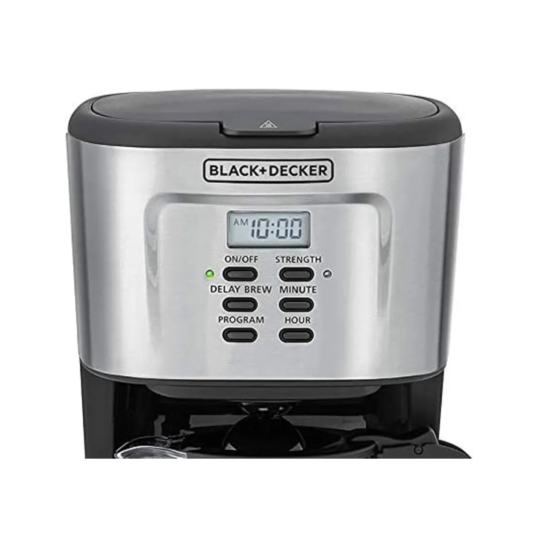 Black Decker 12 Cups Programmable Coffee Maker 900W AC GHAR